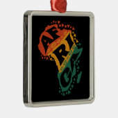 Afrikaanse kaart metalen ornament (Rechts)