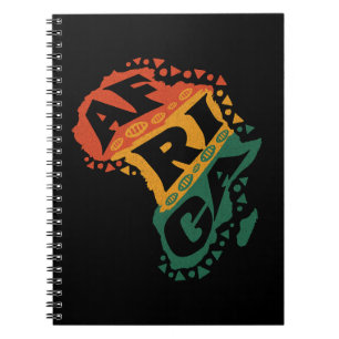 Afrikaanse kaart notitieboek
