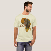 Afrikaanse kaart Nummer 6 T-shirt (Voorkant volledig)