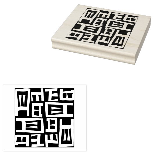 Afrikaanse kaart ontwerp rubberen stempel (Gestempeld)