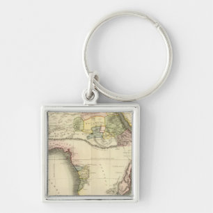 Afrikaanse kaart sleutelhanger