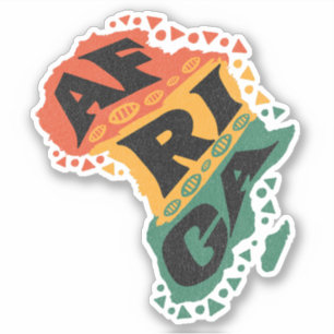 Afrikaanse kaart sticker