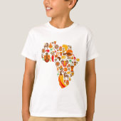 Afrikaanse kaart T-Shirt (Voorkant)