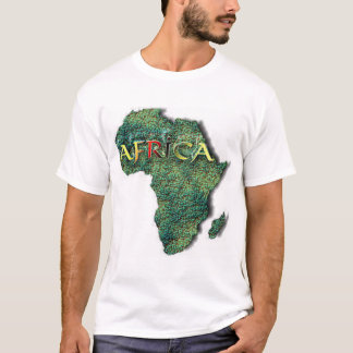 afrikaanse kaart t-shirt
