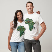 afrikaanse kaart t-shirt (Unisex)