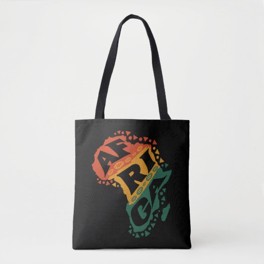 Afrikaanse kaart tote bag (Voorkant)