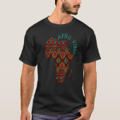 Afrikaanse kaart Traditioneel Afrika Ontwerpkool A T-shirt (Voorkant)