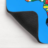 Afrikaanse kaart van Afrikaanse vlaggen binnen lan Muismat (Hoek)