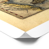 Afrikaanse kaart van Ortelius 1570 Poster (Hoek)