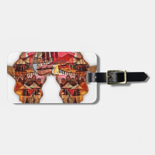 Afrikaanse kaart: Vier het seizoen met cultuur Bagagelabel (Voorkant horizontaal)