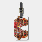 Afrikaanse kaart: Vier het seizoen met cultuur Bagagelabel (Voorkant verticaal)