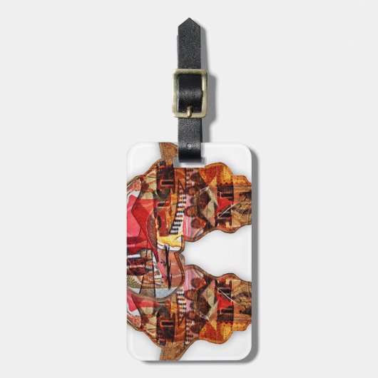 Afrikaanse kaart: Vier het seizoen met cultuur Bagagelabel (Voorkant verticaal)