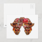 Afrikaanse kaart: Vier het seizoen met cultuur Briefkaart (Voorkant / Achterkant)