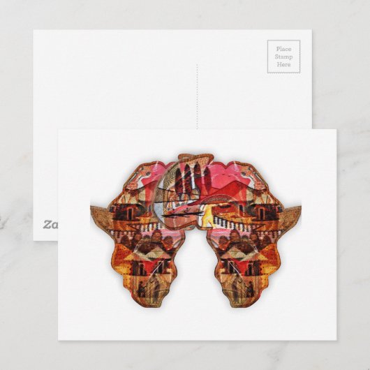 Afrikaanse kaart: Vier het seizoen met cultuur Briefkaart (Voorkant / Achterkant)