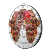 Afrikaanse kaart: Vier het seizoen met cultuur Dartbord (Voorkant Rechts)