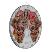 Afrikaanse kaart: Vier het seizoen met cultuur Dartbord (Voorkant Links)