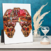 Afrikaanse kaart: Vier het seizoen met cultuur Fotoplaat (Zijkant)