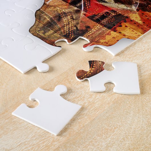 Afrikaanse kaart: vier het seizoen met cultuur legpuzzel (Zijkant)