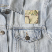 Afrikaanse kaart vierkante button 5,1 cm (In situ)