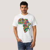 Afrikaanse Kaartvlaggen T-shirt (Voorkant volledig)