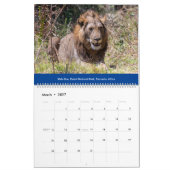 Afrikaanse kalender voor wilde dieren (Mar 2027)