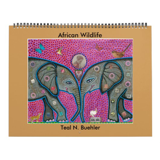 Afrikaanse kalender voor wilde dieren (Hoes)