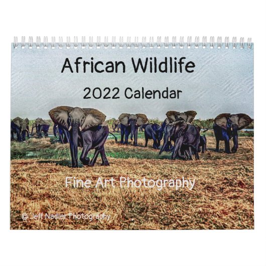 Afrikaanse kalender voor wilde dieren 2022 (Hoes)