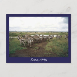 Afrikaanse Kenia: wilde dieren Briefkaart