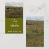Afrikaanse Kenia: wilde dieren Visitekaartje (Voorkant / Achterkant)
