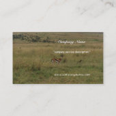 Afrikaanse Kenia: wilde dieren Visitekaartje (Achterkant)