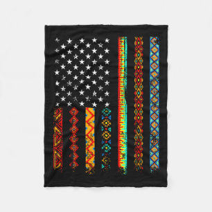 Afrikaanse Kente doek Amerikaanse vlag Afrikaans Z Fleece Deken