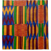 Afrikaanse Kente Doek Douchegordijn (Voorkant)