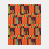 Afrikaanse kente doek print fleece deken (Voorkant)