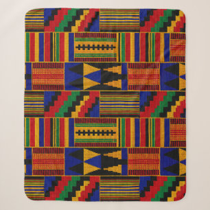 Afrikaanse Kente Doek Stijl Fleece Deken