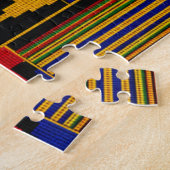 Afrikaanse Kente-stof Legpuzzel (Zijkant)