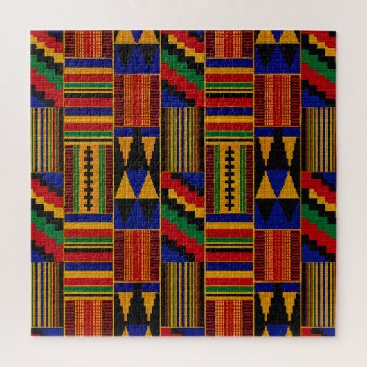 Afrikaanse Kente-stof Legpuzzel (Verticaal)