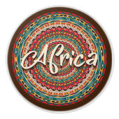 Afrikaanse keramische knop/romp keramische knop (Voorkant)