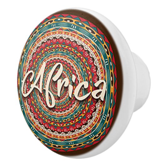 Afrikaanse keramische knop/romp keramische knop (Rechts)