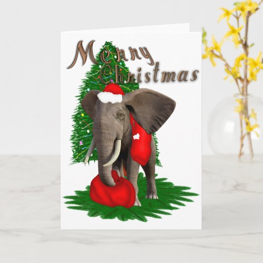 Afrikaanse kerst kaart (Gele Bloem)