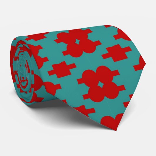 Afrikaanse kerst kaas patroon stropdas (Opgerold)