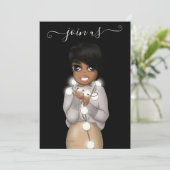 Afrikaanse kerstfeestdag kaart (Staand voorkant)