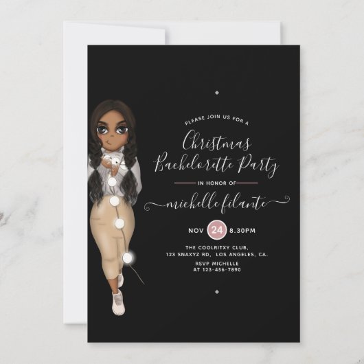 Afrikaanse kerstfeestdag kaart (Achterkant)