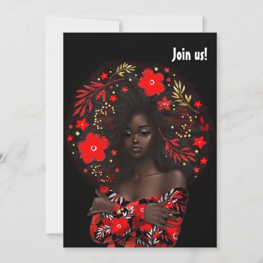 Afrikaanse kerstfeestdag kaart (Voorkant)