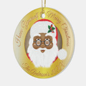 Afrikaanse kerstfeestdag keramisch ornament (Links)