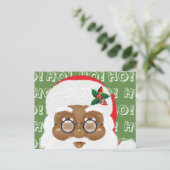 Afrikaanse kerstfeestdag met kerstmis briefkaart (Staand voorkant)