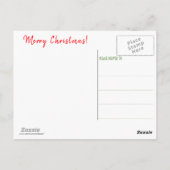 Afrikaanse kerstfeestdag met kerstmis briefkaart (Achterkant)