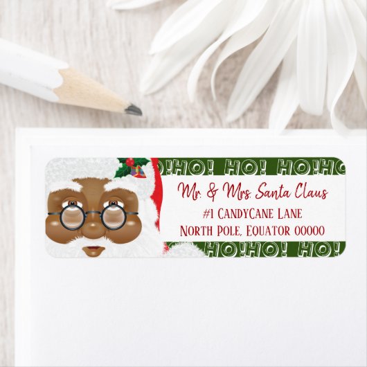 Afrikaanse kerstfeestdag met kerstmis etiket (Insitu)