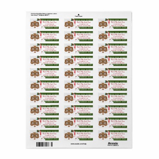 Afrikaanse kerstfeestdag met kerstmis etiket (Full Sheet)