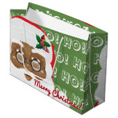 Afrikaanse kerstfeestdag met kerstmis groot cadeauzakje (Voorkant Gekanteld)