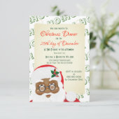 Afrikaanse kerstfeestdag met kerstmis kaart (Staand voorkant)